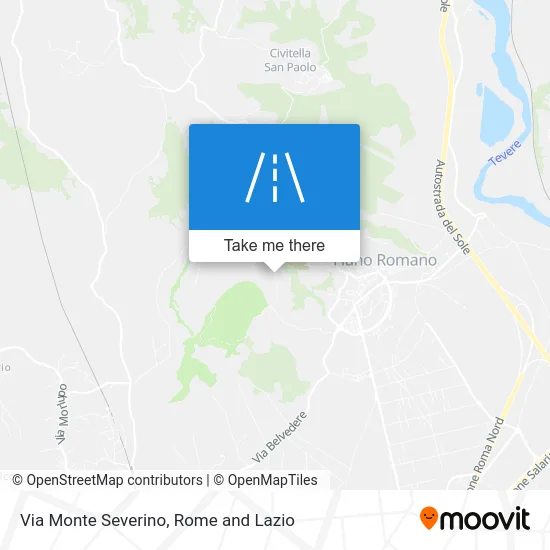 Monte Severino Street map
