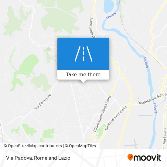 Via Padova map