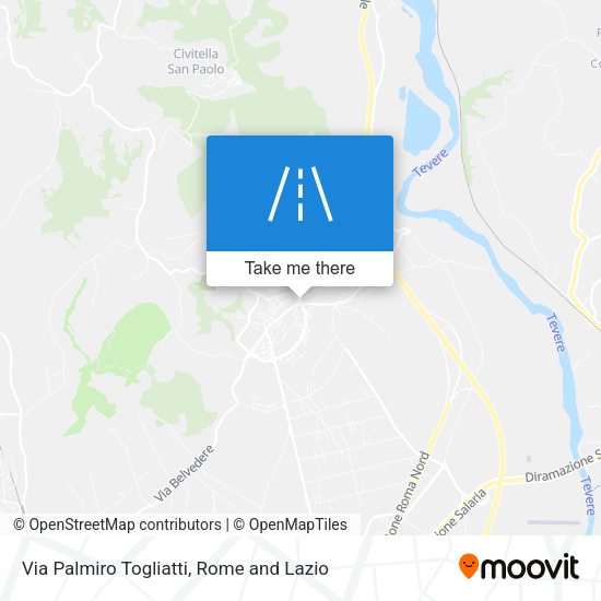 Via Palmiro Togliatti map