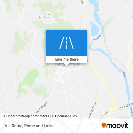 Via Roma map