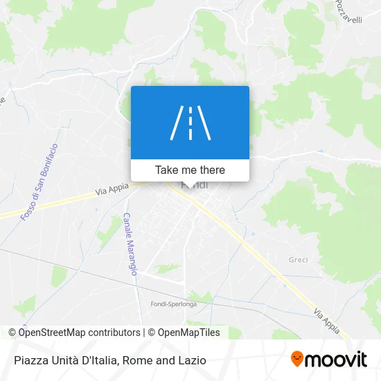 Piazza Unity of Italy map