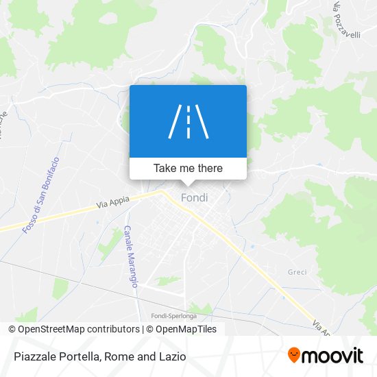 Piazzale Portella map