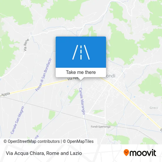 Via Acqua Chiara map