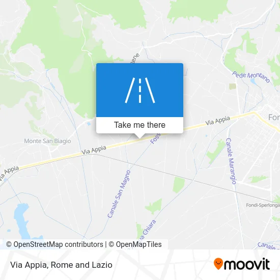 Via Appia map