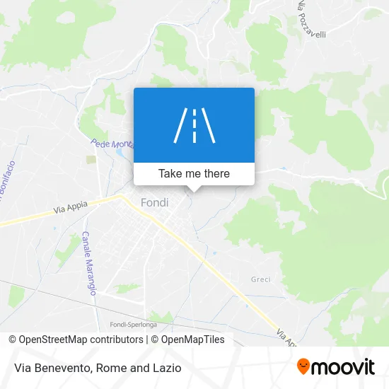 Benevento Street map