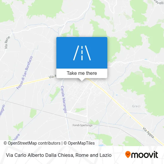 Carlo Alberto Dalla Chiesa Street map