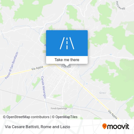Via Cesare Battisti map