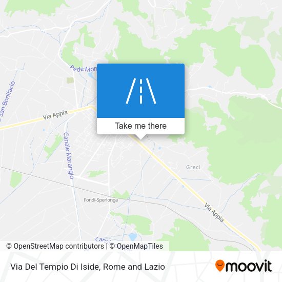 Via Del Tempio Di Iside map