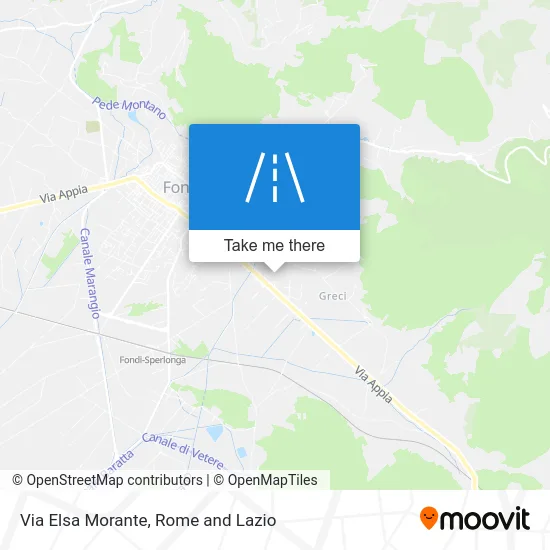 Elsa Morante Street map