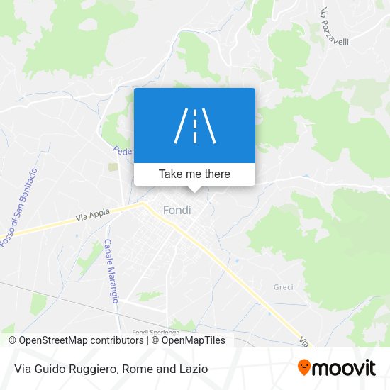 Via Guido Ruggiero map