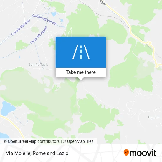 Via Molelle map
