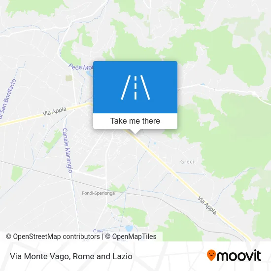 Monte Vago Street map