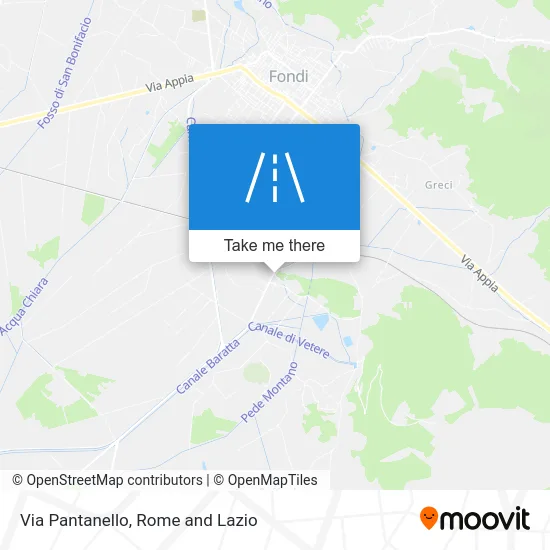 Pantanello Street map