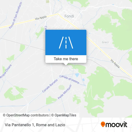 Pantanello 1 Street map