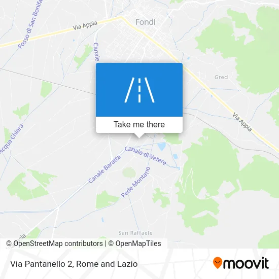 Pantanello 2 Street map