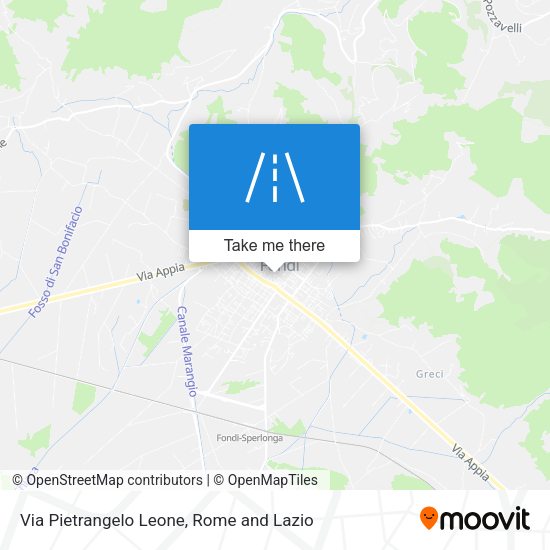 Via Pietrangelo Leone map