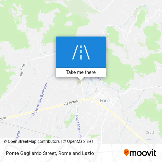Ponte Gagliardo Street map