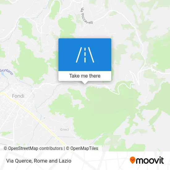 Via Querce map
