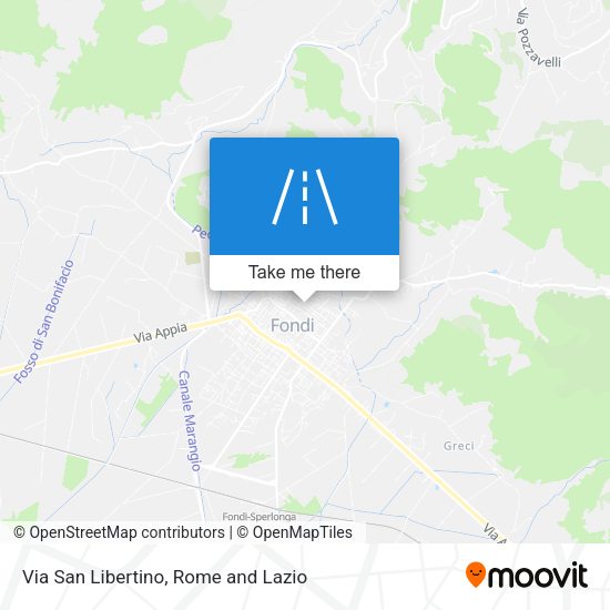 Via San Libertino map