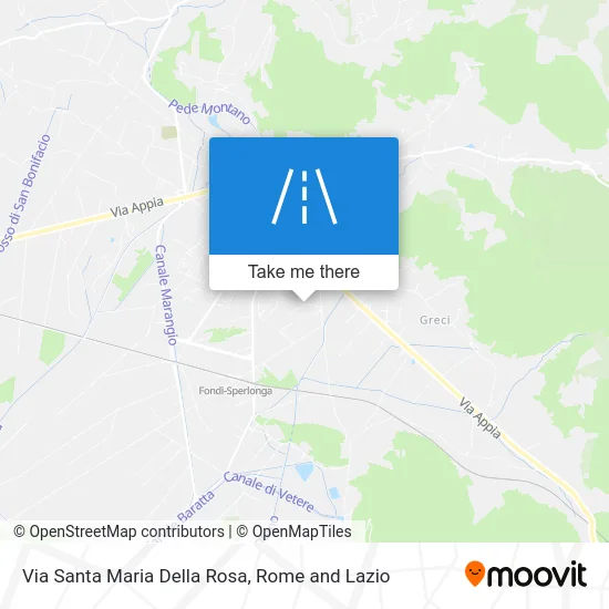 Santa Maria Della Rosa Street map