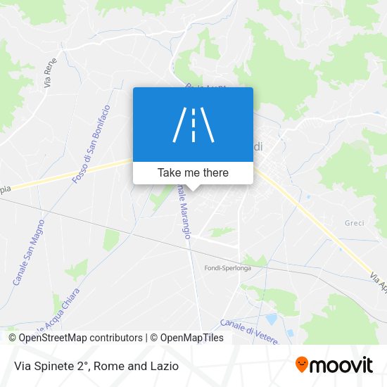 Via Spinete 2° map