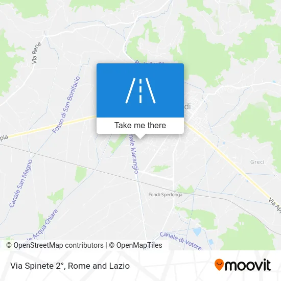 Spinete 2nd Street map