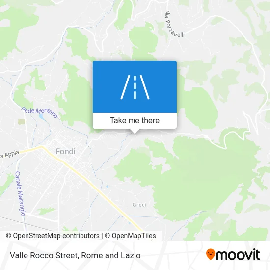 Valle Rocco Street map