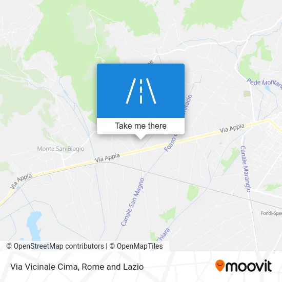 Vicinale Cima Street map