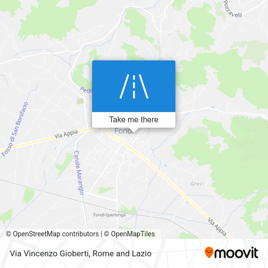 Via Vincenzo Gioberti map