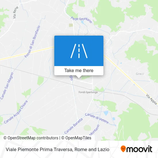 Piemonte First Crossroad map