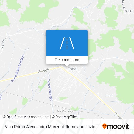 Vico Primo Alessandro Manzoni map