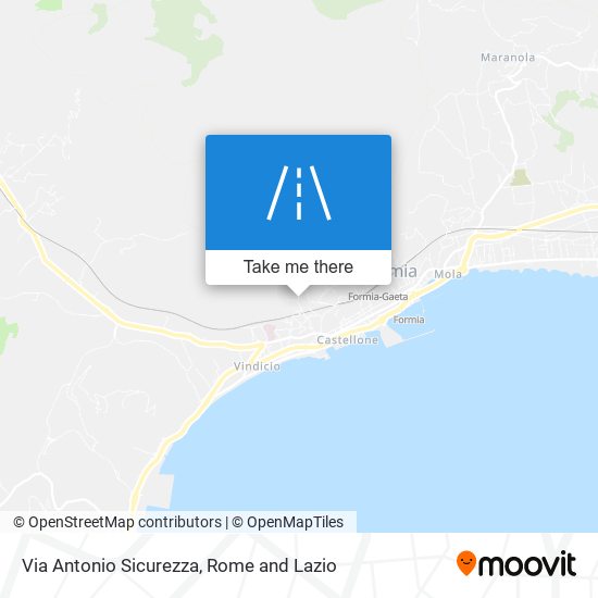 Via Antonio Sicurezza map