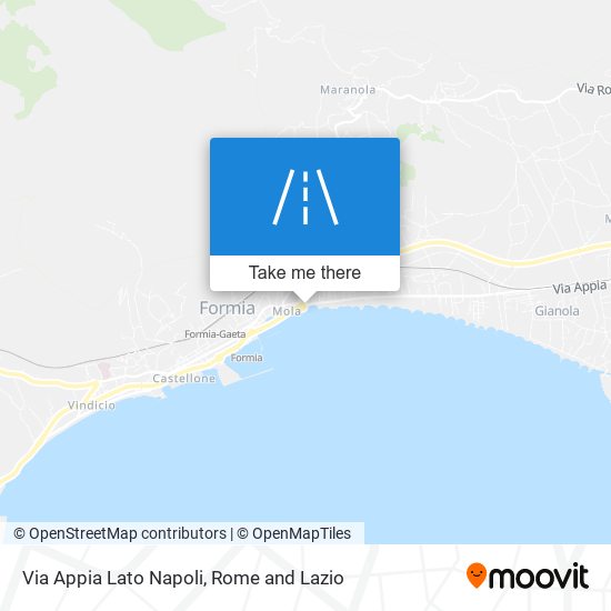 Via Appia Lato Napoli map