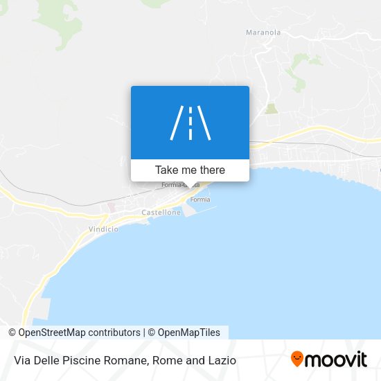 Via Delle Piscine Romane map