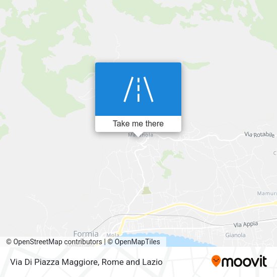Via Di Piazza Maggiore map