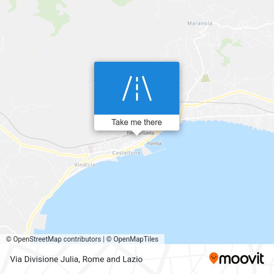 Via Divisione Julia map