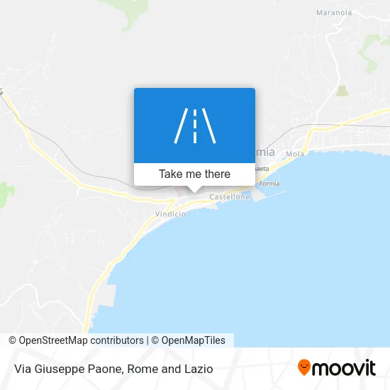 Via Giuseppe Paone map