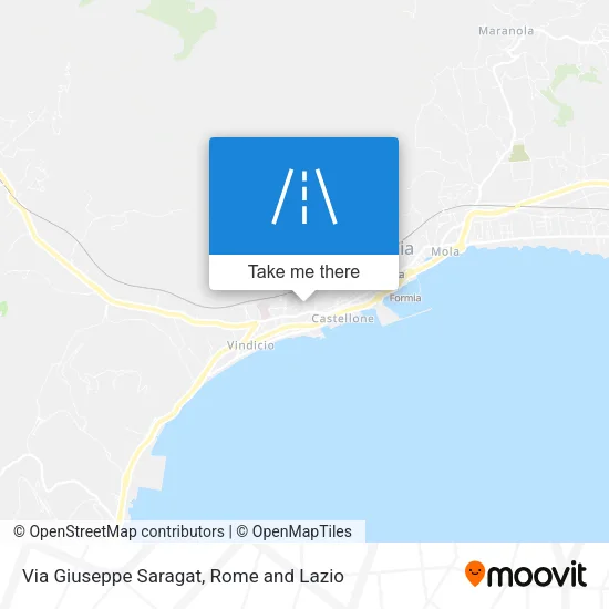 Via Giuseppe Saragat map
