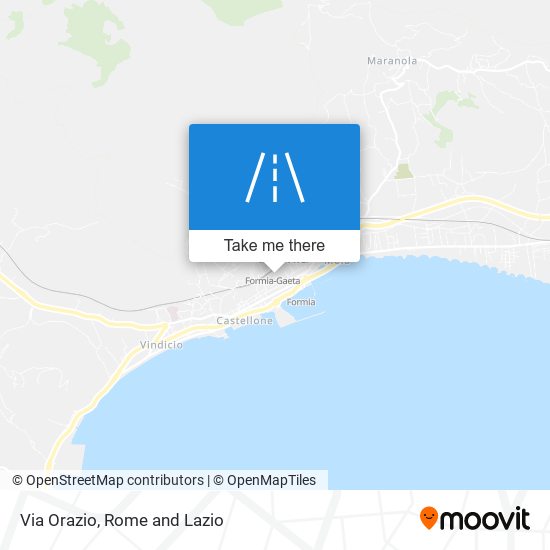 Via Orazio map