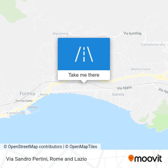 Via Sandro Pertini map