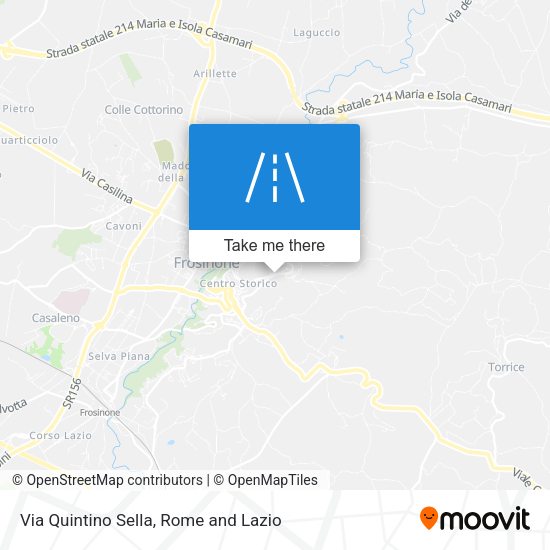 Via Quintino Sella map