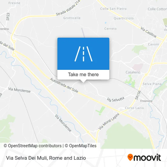 Selva Dei Muli Street map