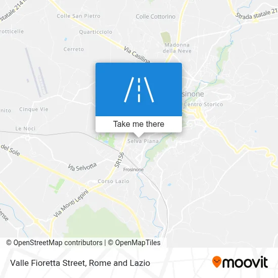 Valle Fioretta Street map