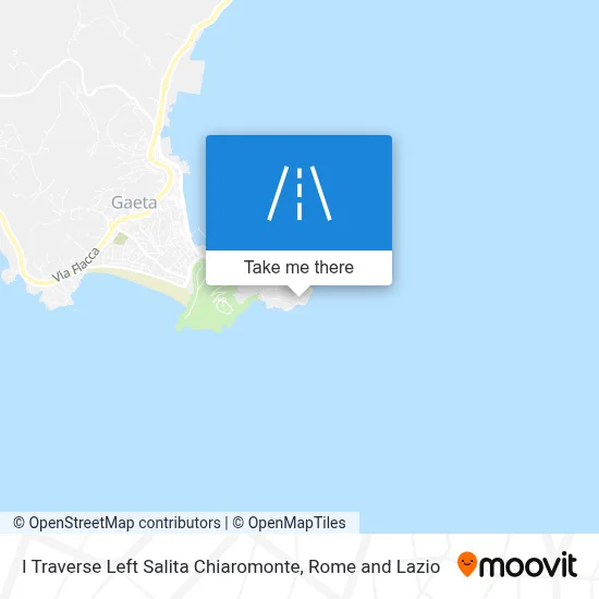 I Traverse Left Salita Chiaromonte map