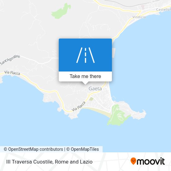 III Traversa Cuostile map