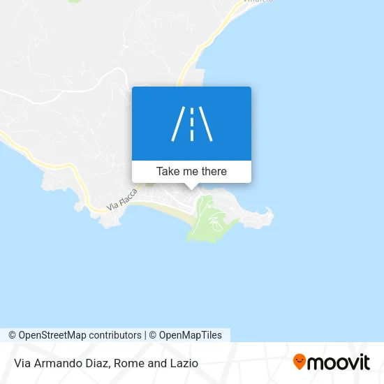 Via Armando Diaz map