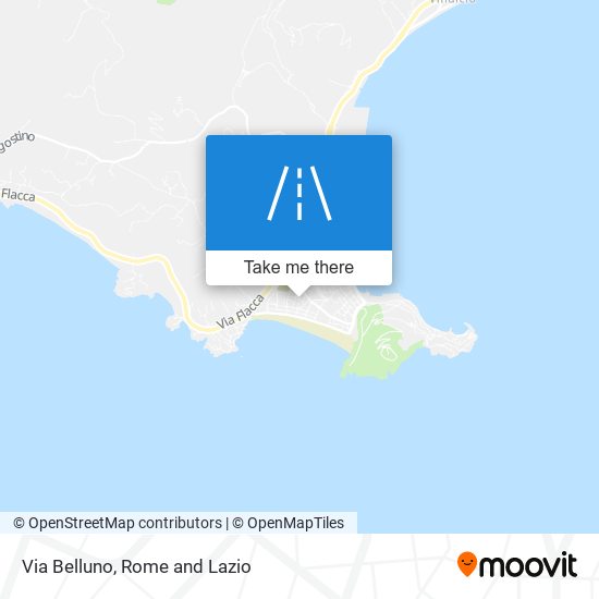 Via Belluno map