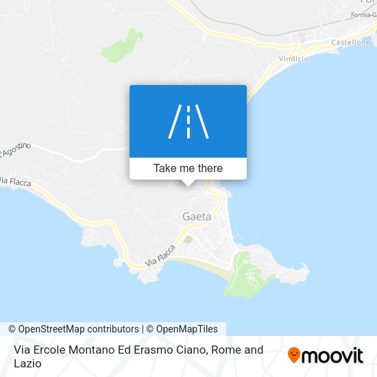 Via Ercole Montano Ed Erasmo Ciano map