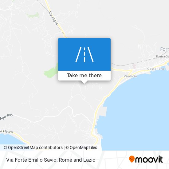 Via Forte Emilio Savio map