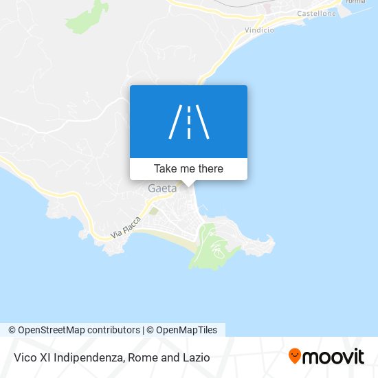 Vico XI Indipendenza map